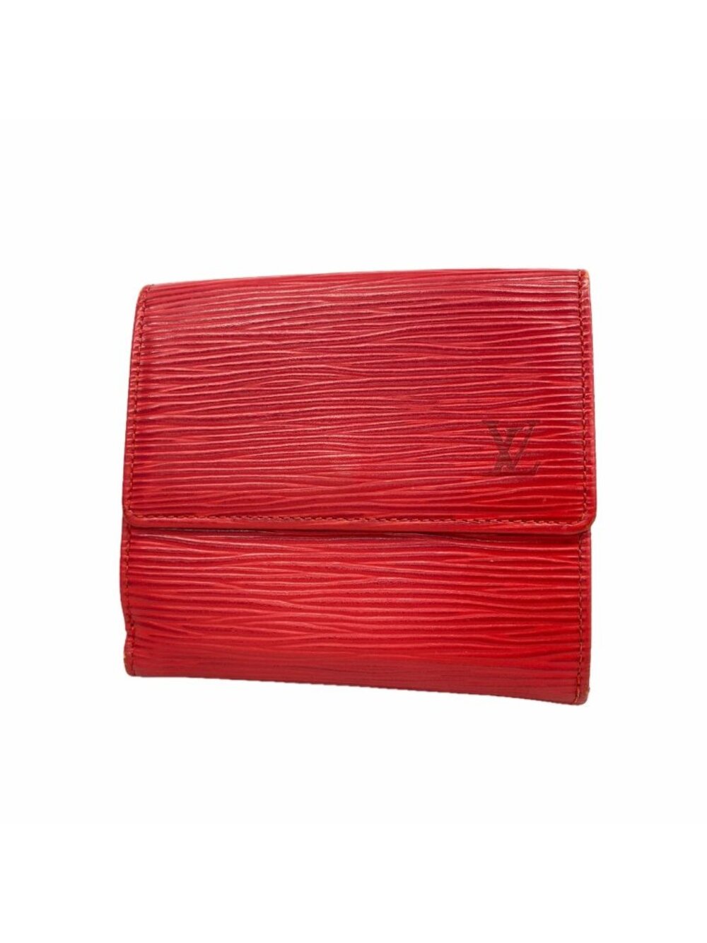 Louis Vuitton Trifold Wallet Epi Portefeuille Elise Castilian